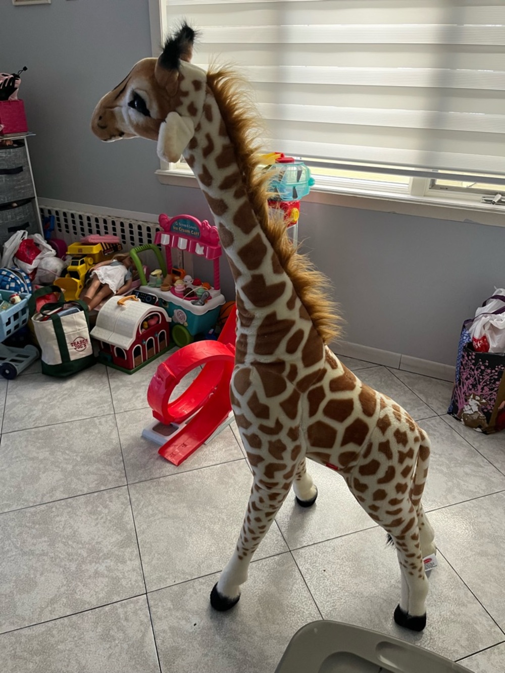 Melissa & Doug Plush Giraffe in Brown and White with Black Accents - Picture 2 of 5